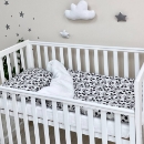 Set lenjerie de schimb pentru patut bebe 3 piese Mickey (1)